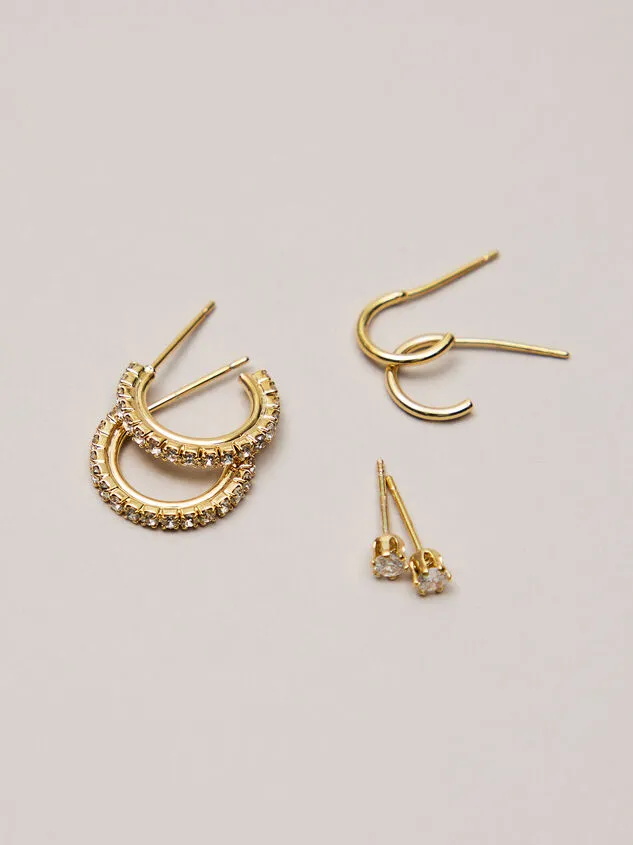 18K Gold Azlynn Earring Set 18kgold Women Altar039d State Earrings