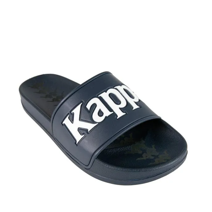 222 Banda Adam 9 Slides 8211 Blue Marine White Blue Marine White Footwear Kappa Slides