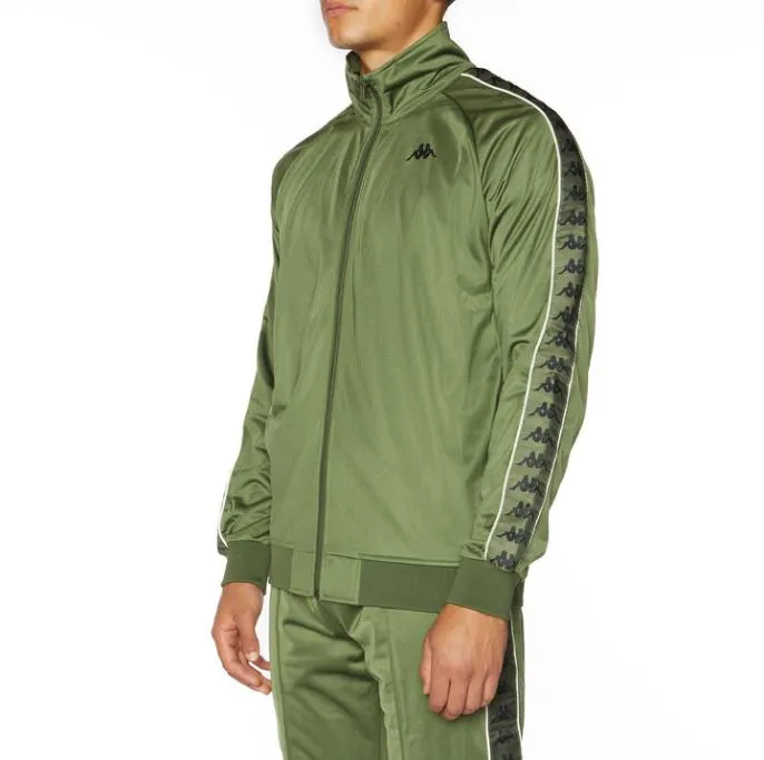 222 Banda Annistonu Track Jacket 8211 Green Green Men Kappa Track Jackets