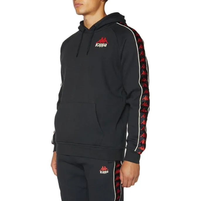 222 Banda Lupine Hoodie 8211 Black Black Men Kappa Hoodies and Sweatshirts