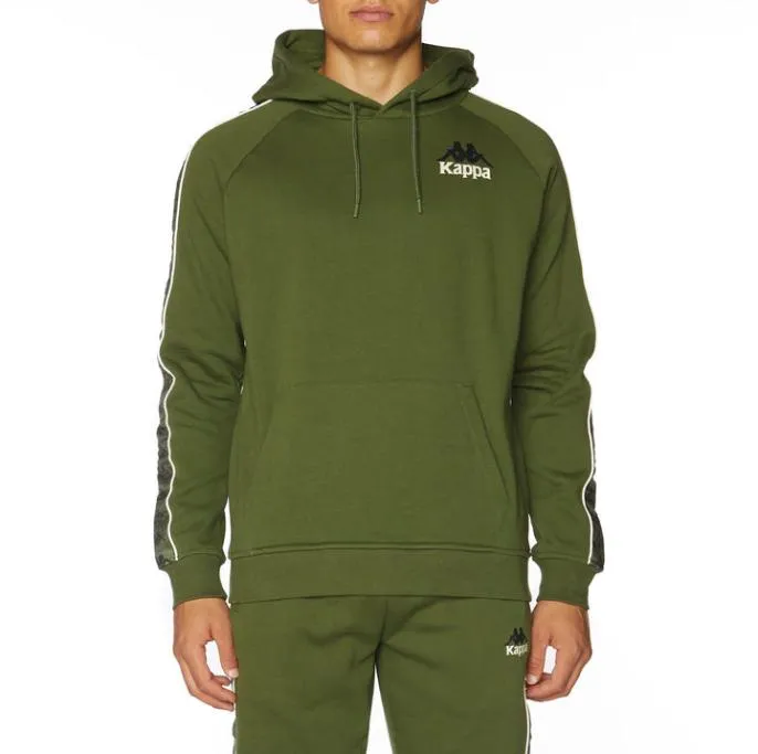 222 Banda Lupine Hoodie 8211 Green Green Men Kappa Hoodies and Sweatshirts