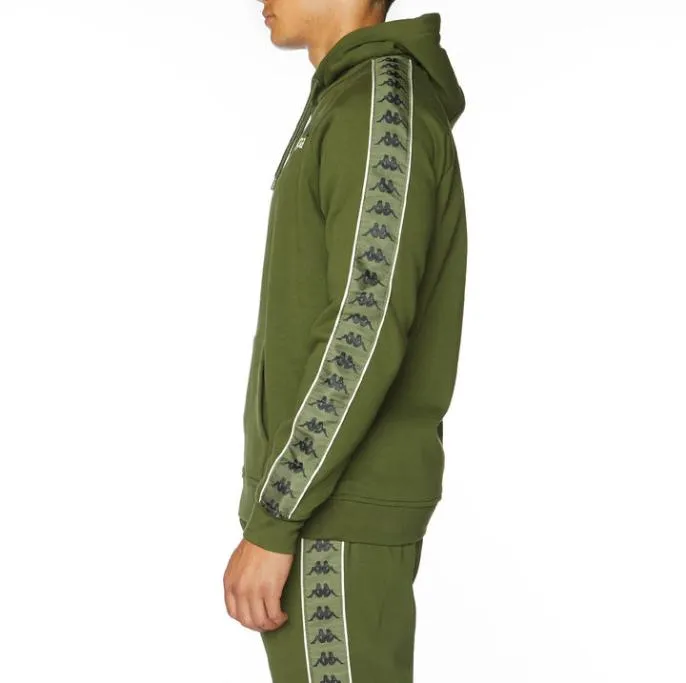 222 Banda Lupine Hoodie 8211 Green Green Men Kappa Hoodies and Sweatshirts