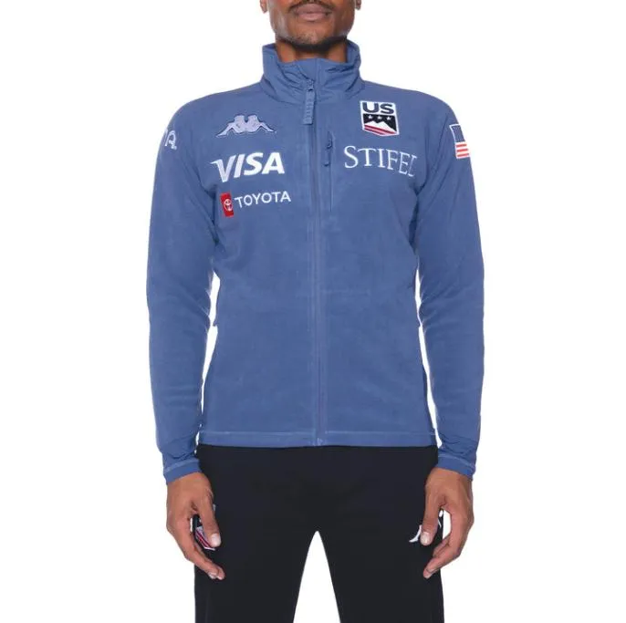 6Cento 687 US Fleece Jacket 8211 Blue Fiord Blue Fiord Men Kappa Jackets