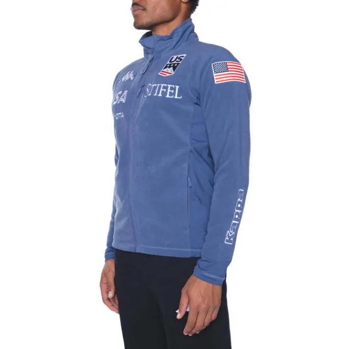 6Cento 687 US Fleece Jacket 8211 Blue Fiord Blue Fiord Men Kappa Jackets
