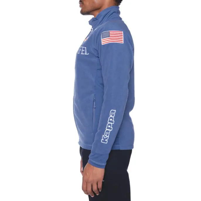 6Cento 687 US Fleece Jacket 8211 Blue Fiord Blue Fiord Men Kappa Jackets