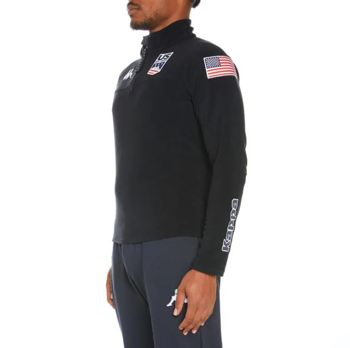 6Cento 687B US Fleece Jacket 8211 Navy Navy MenWomen Kappa Jackets