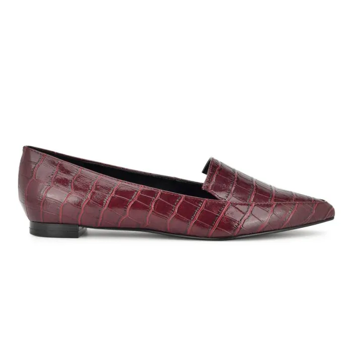 Abay Smoking Flats Pink Women Nine West Flats