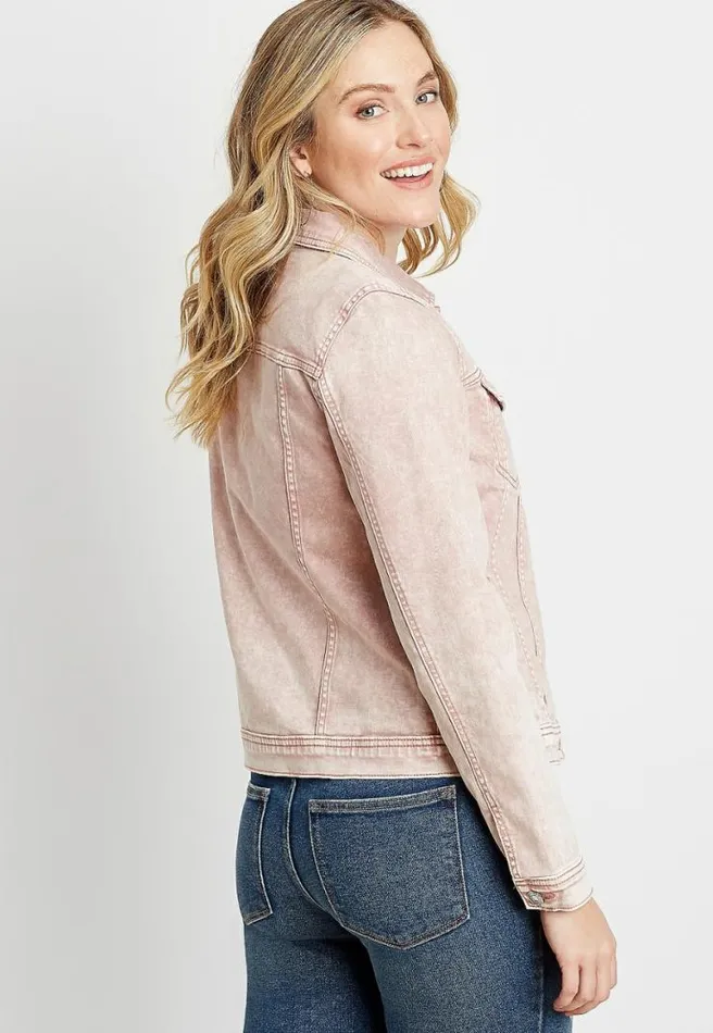 Acid Wash Denim Jacket Women Maurices Tops
