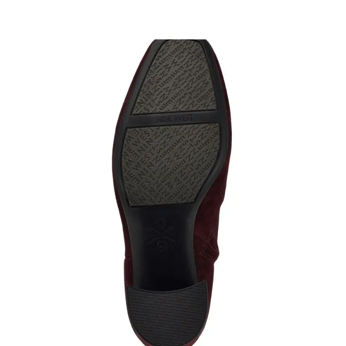 Ailet 92159 Square Toe Booties Red Suede Women Nine West Boots and Booties Ailet 92159 Square Toe Booties Red Suede Women Nine West Boots and Booties