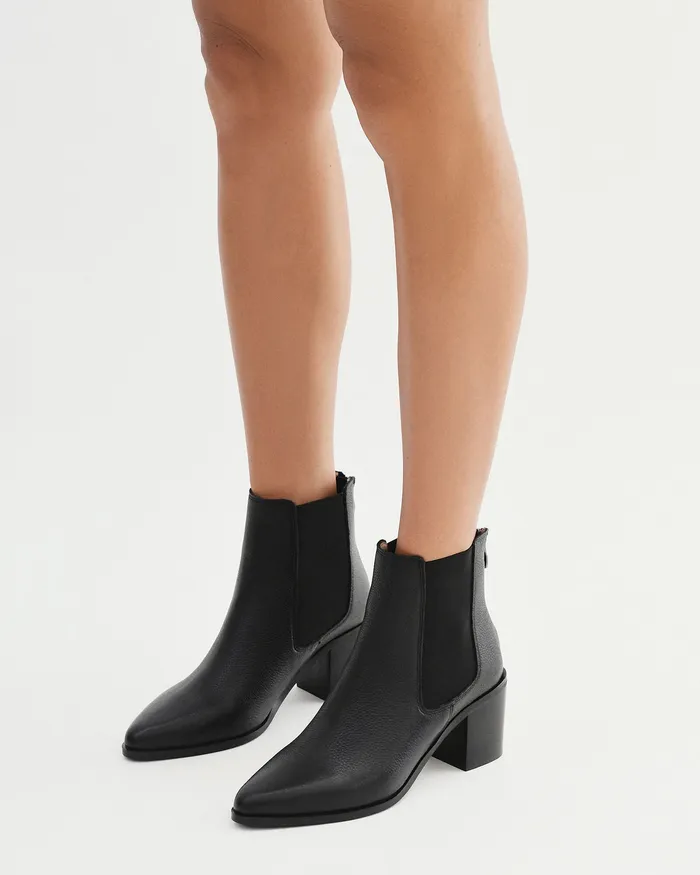 ANKLE BOOTS Women Allure mid ankle boots black leather jomercer ANKLE BOOTS Women Allure mid ankle boots black leather jomercer