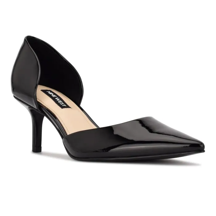 Arive Pointy Toe Pumps Black Patent Women Nine West Heels Arive Pointy Toe Pumps Black Patent Women Nine West Heels