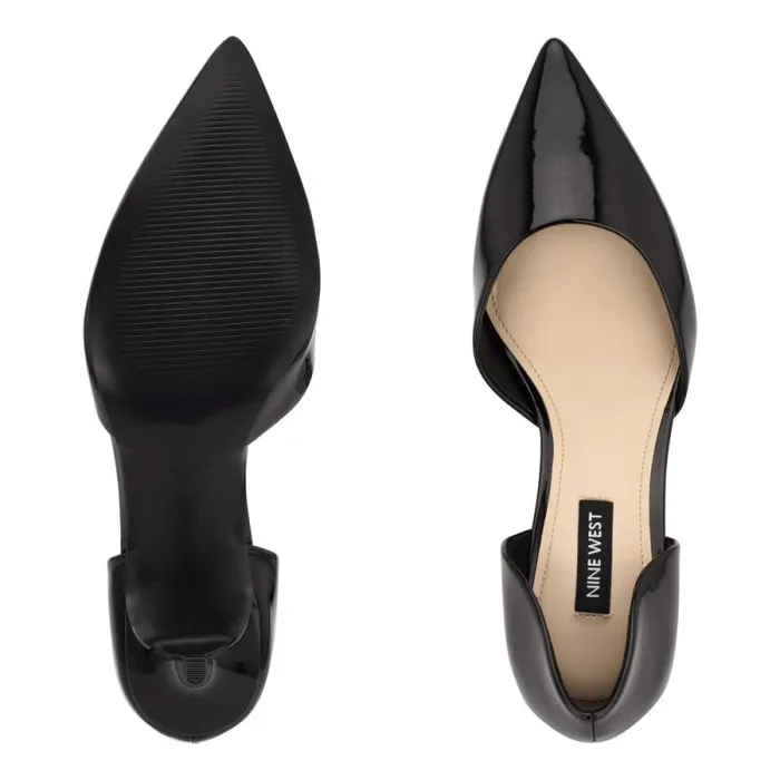 Arive Pointy Toe Pumps Black Patent Women Nine West Heels Arive Pointy Toe Pumps Black Patent Women Nine West Heels