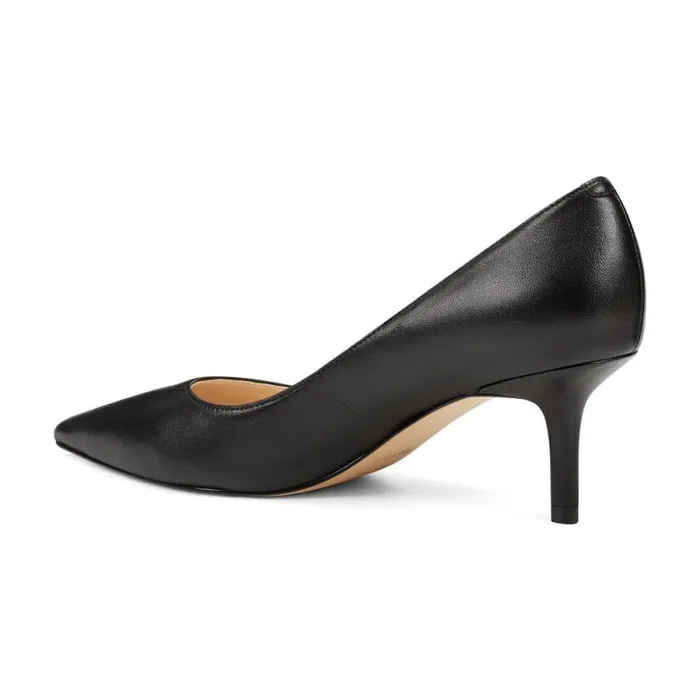 Arlene Pointy Toe Pumps Black Leather Women Nine West Heels Arlene Pointy Toe Pumps Black Leather Women Nine West Heels