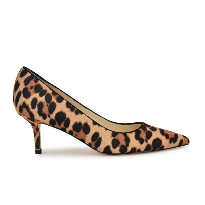 Arlene Pointy Toe Pumps Leopard Women Nine West Heels