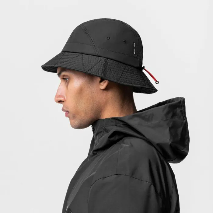 ASRV Hats and Headwear Men Hipora Bucket Hat Black 034patch Logo034