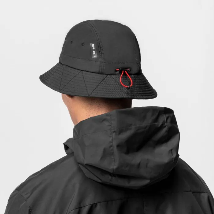 ASRV Hats and Headwear Men Hipora Bucket Hat Black 034patch Logo034
