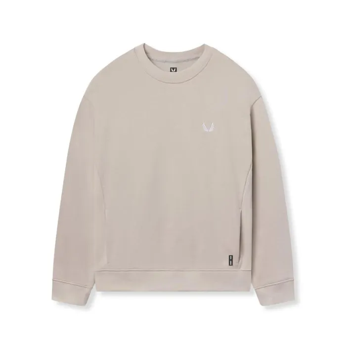 ASRV Hoodies and Sweatshirts Men Herringbone Terry Crewneck Chai