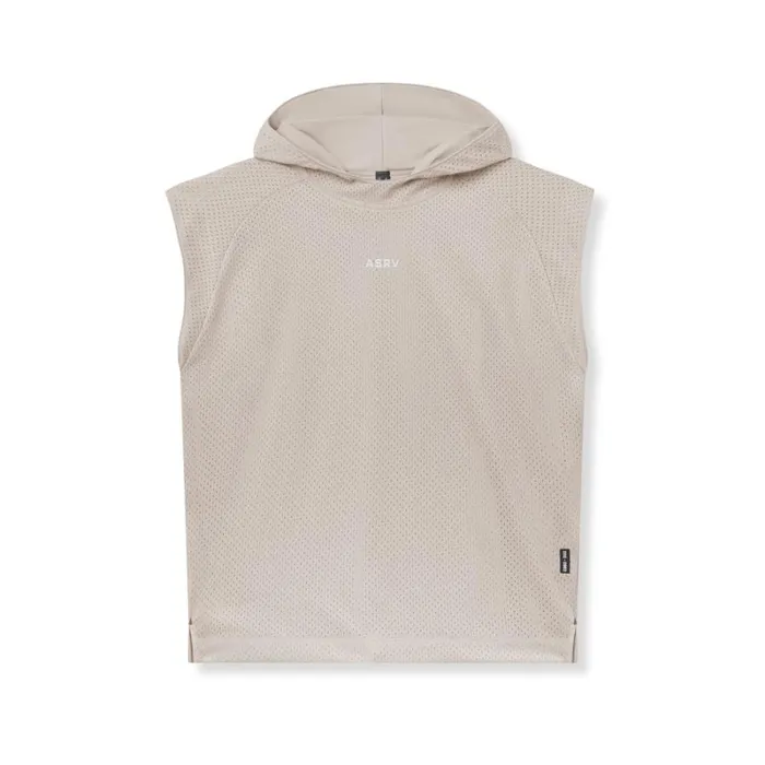 ASRV Hoodies and Sweatshirts Men Reversible 2in1 Cutoff Hoodie Chai