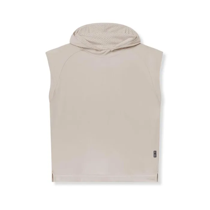 ASRV Hoodies and Sweatshirts Men Reversible 2in1 Cutoff Hoodie Chai