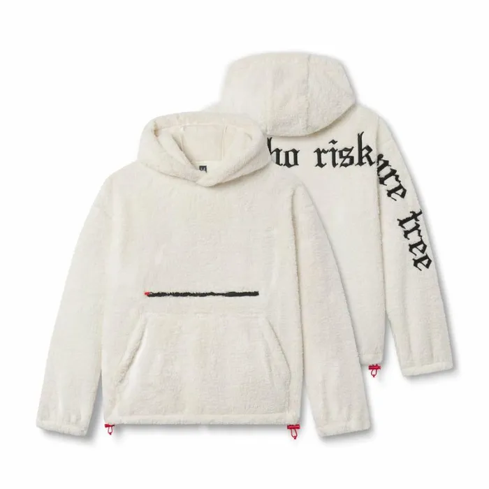 ASRV Hoodies and Sweatshirts Men Sherpa Recovery Hoodie Ivory Creamblack