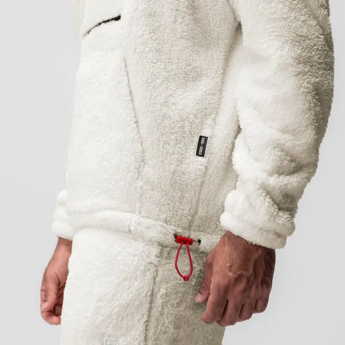 ASRV Hoodies and Sweatshirts Men Sherpa Recovery Hoodie Ivory Creamblack