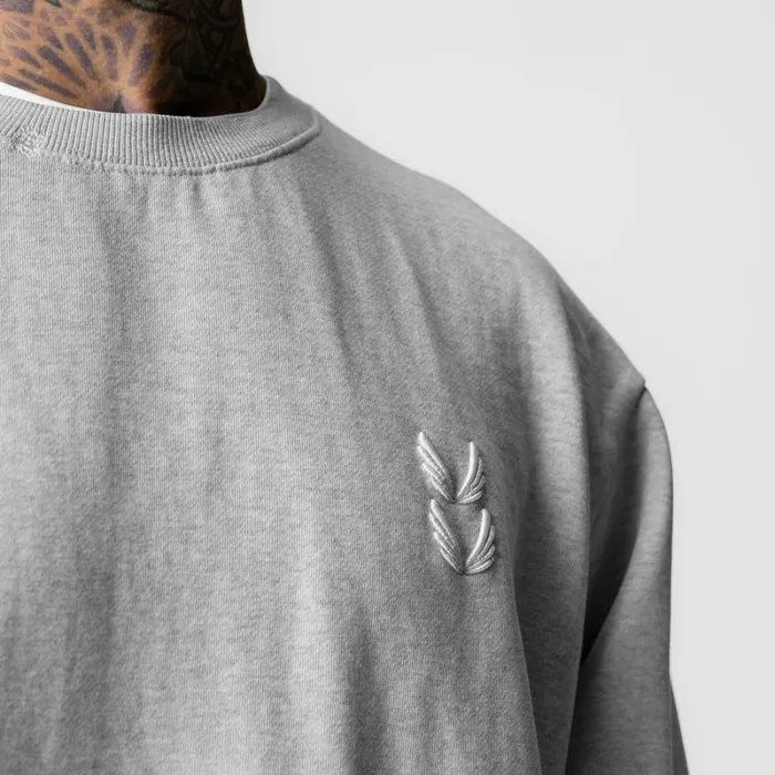ASRV Hoodies and Sweatshirts Men Tech Essential Distressed Crewneck Heather Grey ASRV Hoodies and Sweatshirts Men Tech Essential Distressed Crewneck Heather Grey