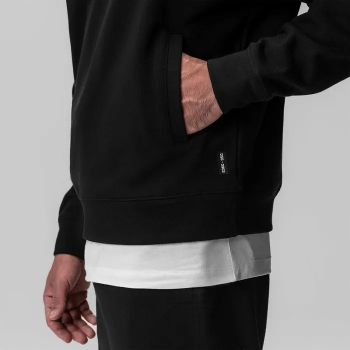ASRV Hoodies and Sweatshirts Men TechTerry Paneled Quarter Zip Black 034wave Dye034 ASRV Hoodies and Sweatshirts Men TechTerry Paneled Quarter Zip Black 034wave Dye034