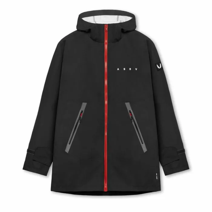 ASRV Jackets and Outerwear Men Hipora AQUAzip Tech Parka Black