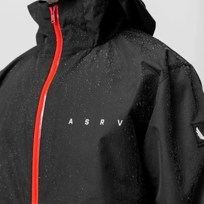 ASRV Jackets and Outerwear Men Hipora AQUAzip Tech Parka Black