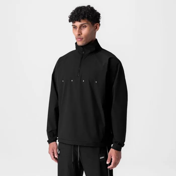 ASRV Jackets and Outerwear Men Ripstop Quarter Zip Jacket Black