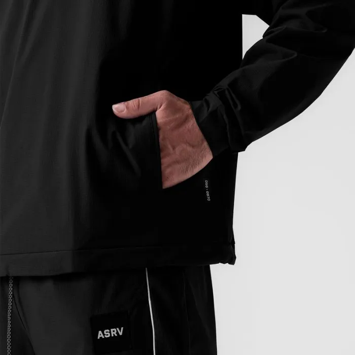 ASRV Jackets and Outerwear Men Ripstop Quarter Zip Jacket Black