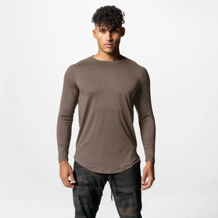 ASRV Long Sleeves Men SilverLite 20 Established Long Sleeve Deep Taupe