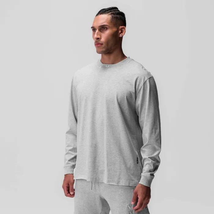 ASRV Long Sleeves Men Tech Essential Relaxed Long Sleeve Heather Grey