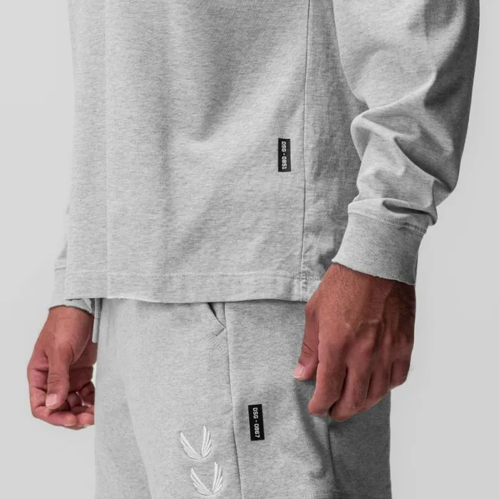 ASRV Long Sleeves Men Tech Essential Relaxed Long Sleeve Heather Grey