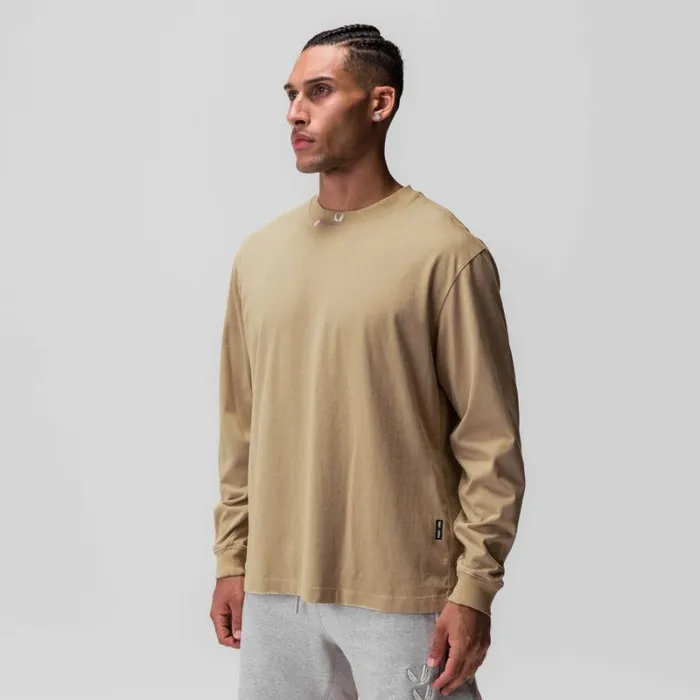 ASRV Long Sleeves Men Tech Essential Relaxed Long Sleeve Khaki