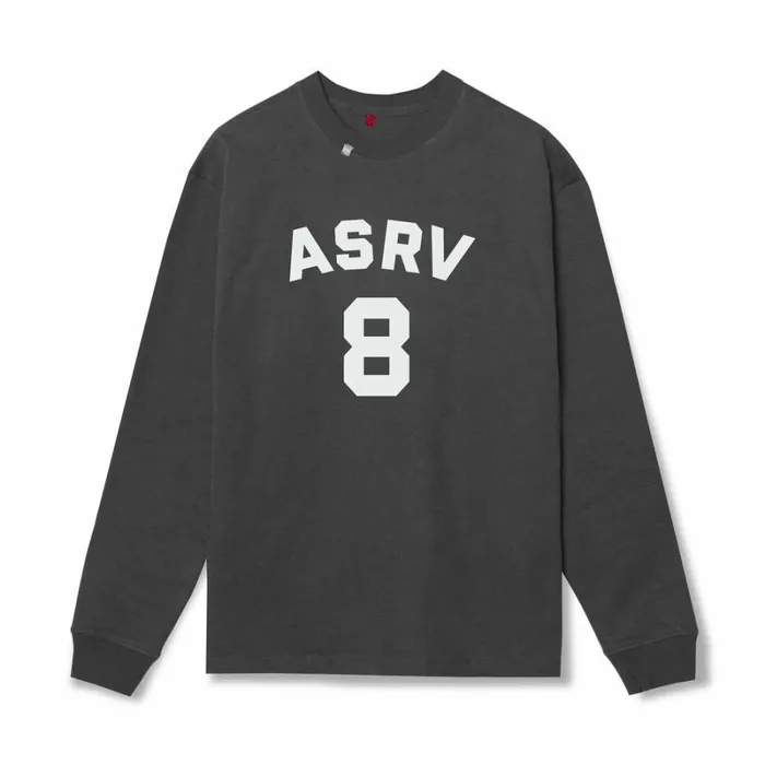 ASRV Long Sleeves Men Tech Essential Relaxed Long Sleeve Space Grey 034asrv 8034