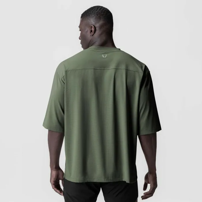 ASRV Short Sleeves Men 3DLite 20 Lycra 34Sleeve Oversized Tee Olive 034otwr034 ASRV Short Sleeves Men 3DLite 20 Lycra 34Sleeve Oversized Tee Olive 034otwr034
