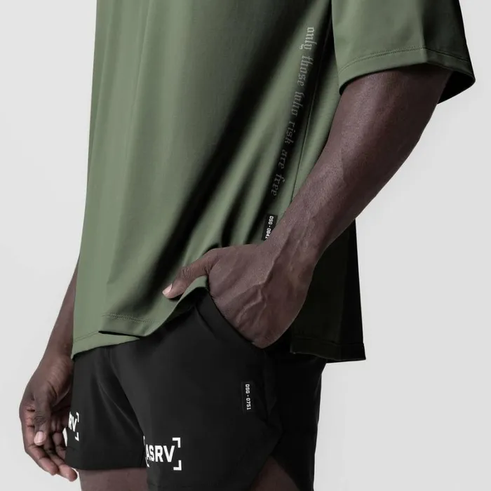 ASRV Short Sleeves Men 3DLite 20 Lycra 34Sleeve Oversized Tee Olive 034otwr034 ASRV Short Sleeves Men 3DLite 20 Lycra 34Sleeve Oversized Tee Olive 034otwr034