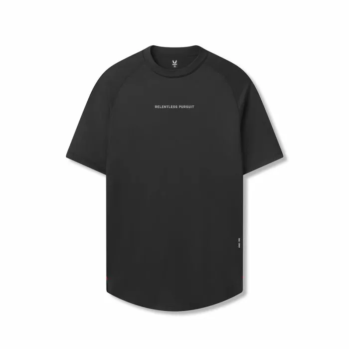ASRV Short Sleeves Men AeroSilver Established Tee Black 034rp034