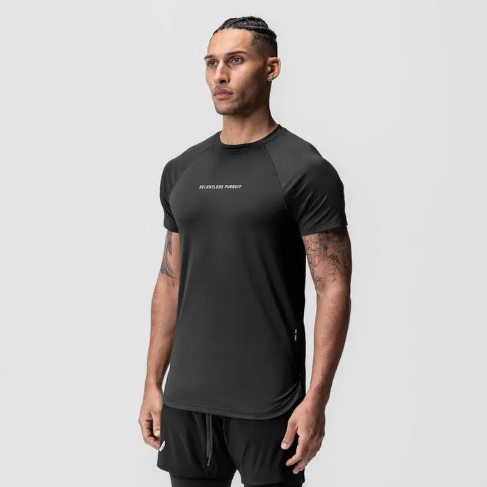 ASRV Short Sleeves Men AeroSilver Established Tee Black 034rp034