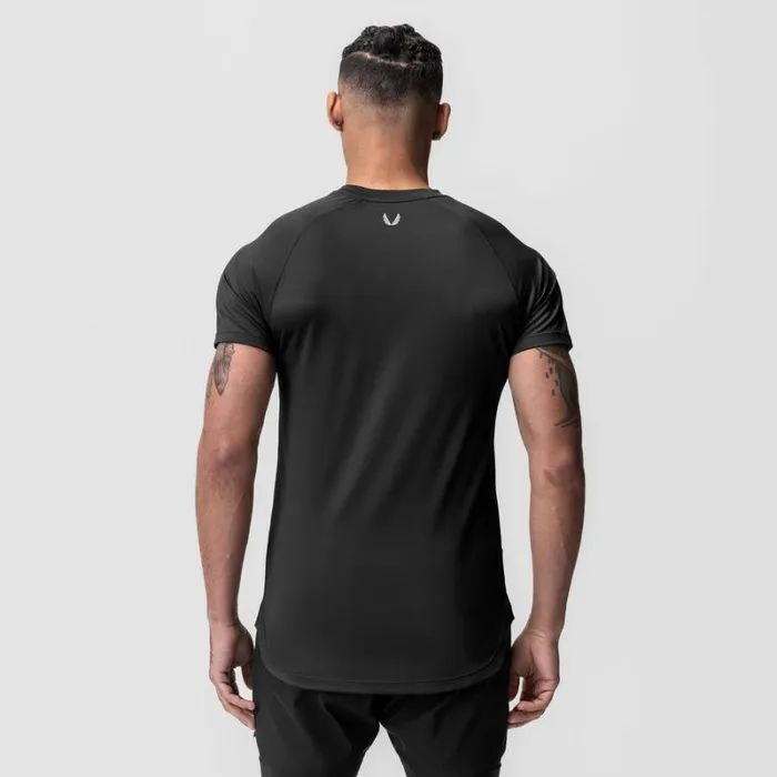 ASRV Short Sleeves Men AeroSilver Established Tee Black 034rp034