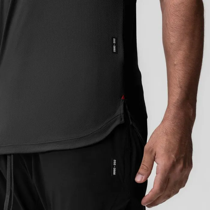 ASRV Short Sleeves Men AeroSilver Established Tee Black 034rp034