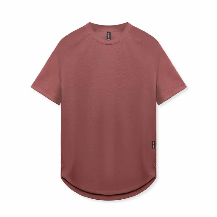 ASRV Short Sleeves Men AeroSilver Established Tee Red Earth