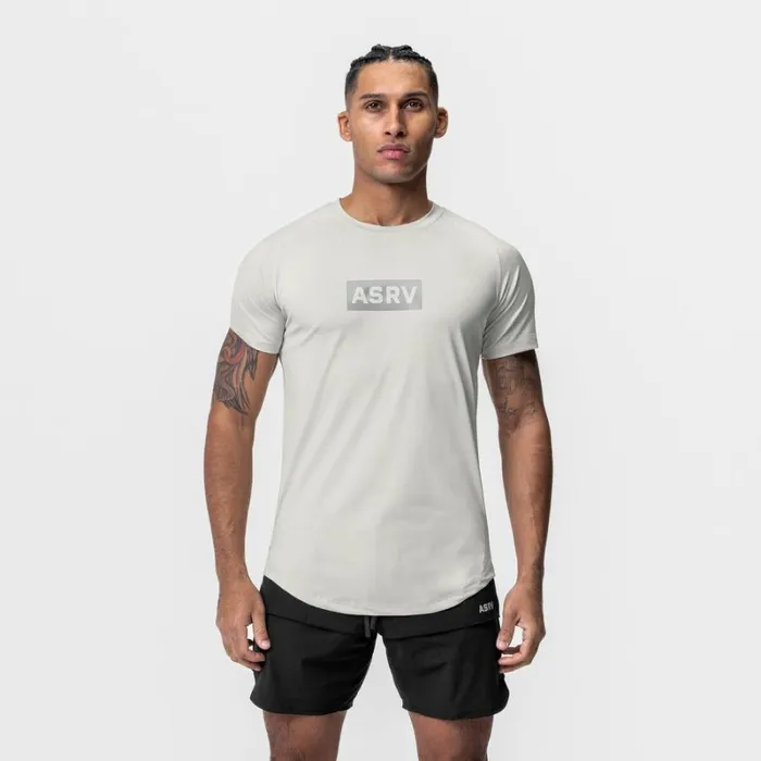 ASRV Short Sleeves Men AeroSilver Established Tee Stone 034box Logo034