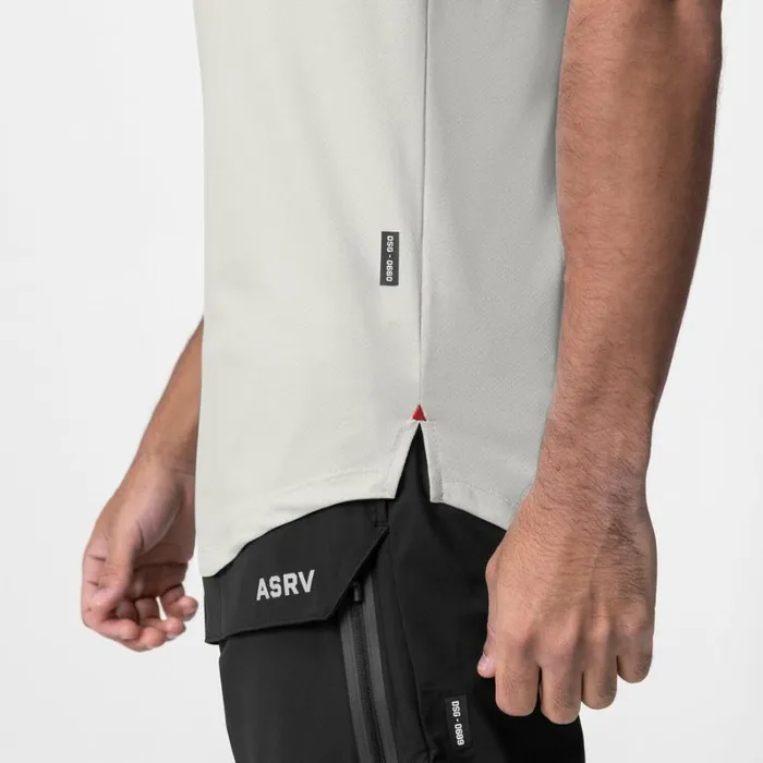 ASRV Short Sleeves Men AeroSilver Established Tee Stone 034box Logo034