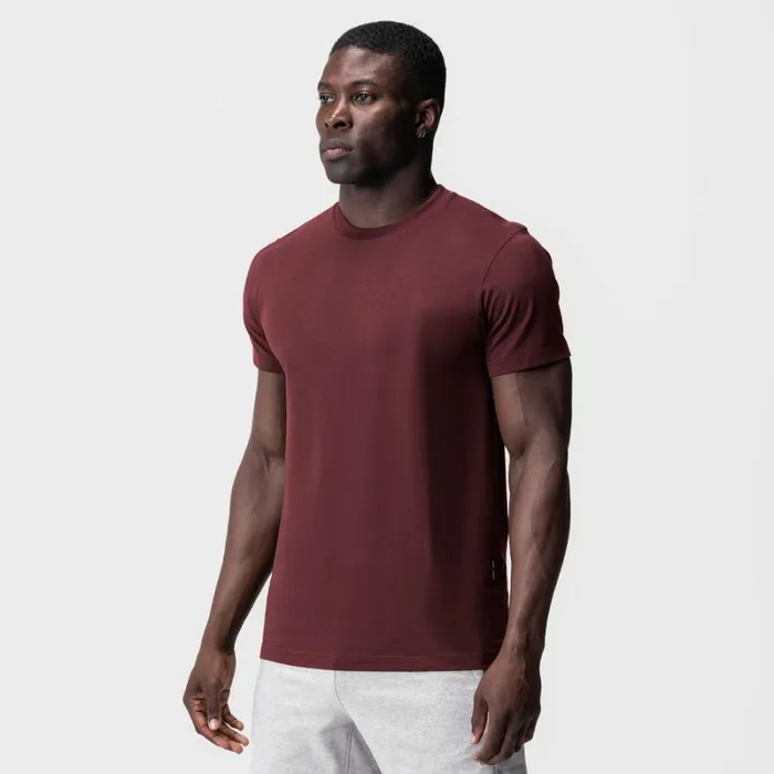 ASRV Short Sleeves Men Supima Essential Tee Crimson