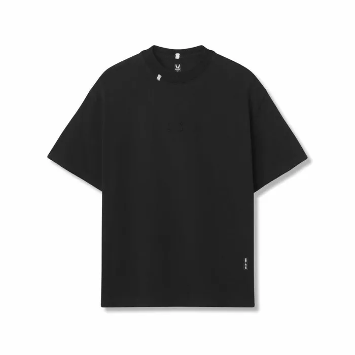 ASRV Short Sleeves Men Tech Essential Relaxed Tee Black 034space Bracket034