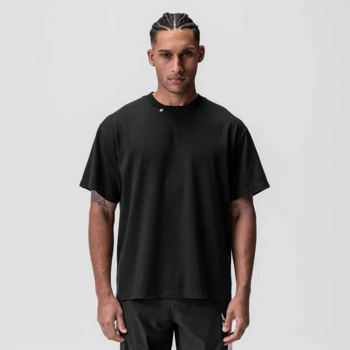 ASRV Short Sleeves Men Tech Essential Relaxed Tee Black 034space Bracket034
