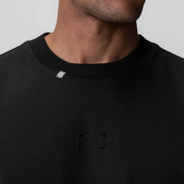 ASRV Short Sleeves Men Tech Essential Relaxed Tee Black 034space Bracket034