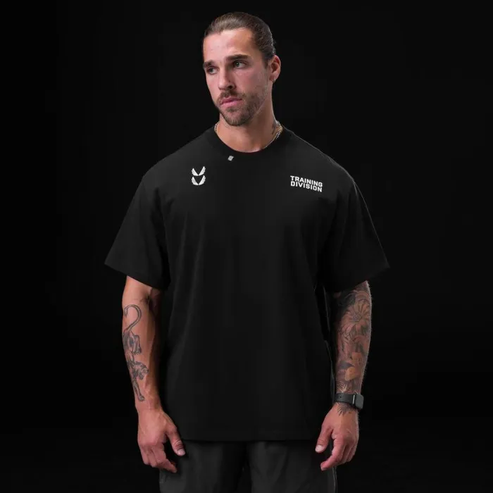 ASRV Short Sleeves Men Tech Essential Relaxed Tee Black 034td034